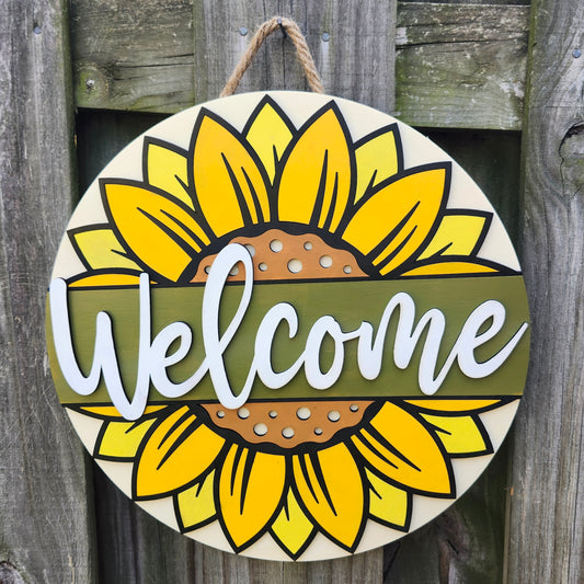Welcome Door Hanging Sign