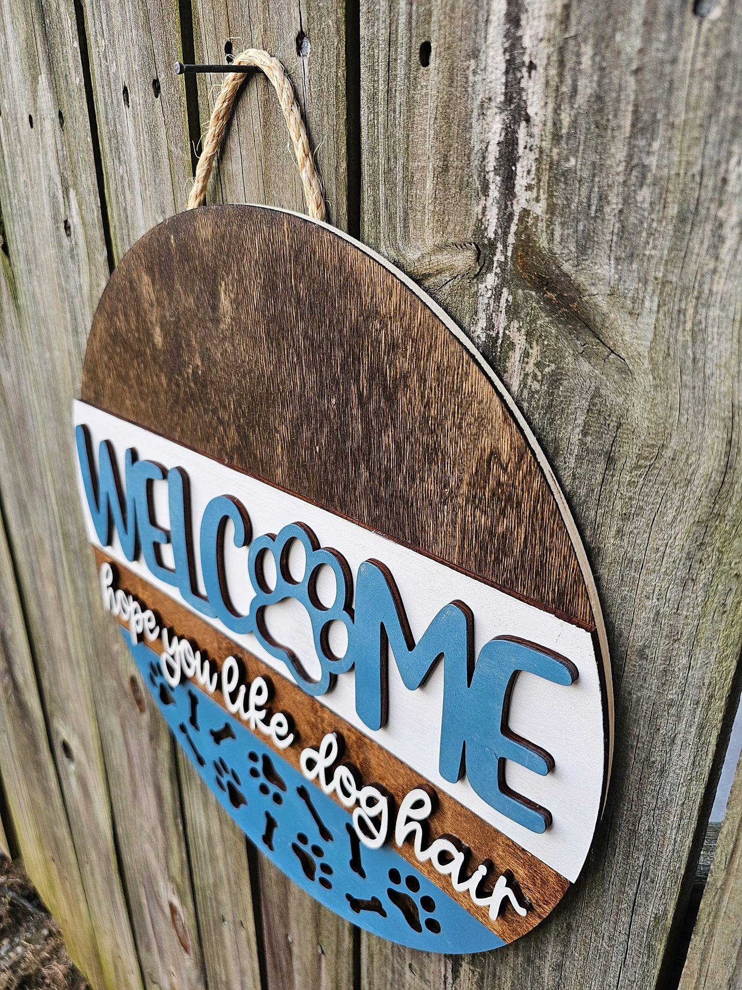 Welcome - Hope You Like Dog Hair - Door Sign