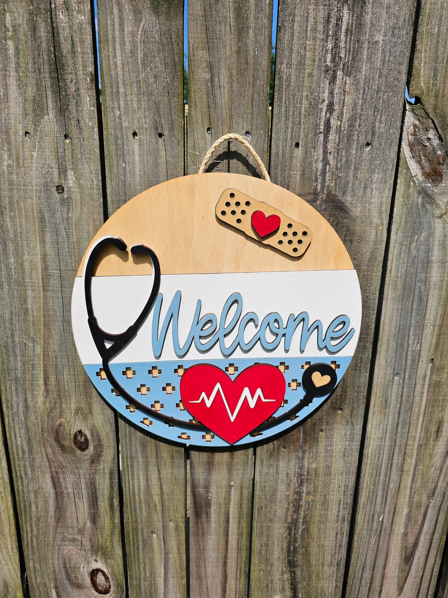 Stethoscope Welcome Sign