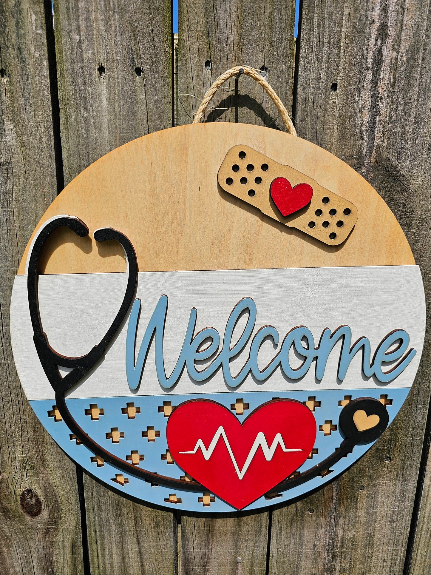 Stethoscope Welcome Sign