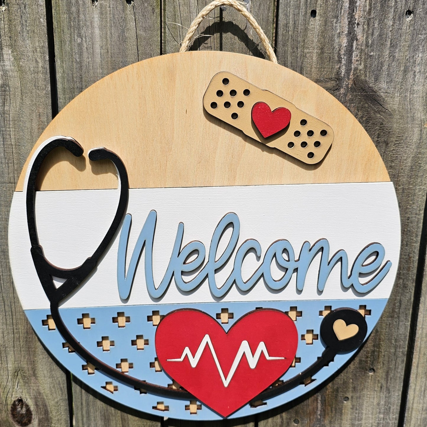 Stethoscope Welcome Sign