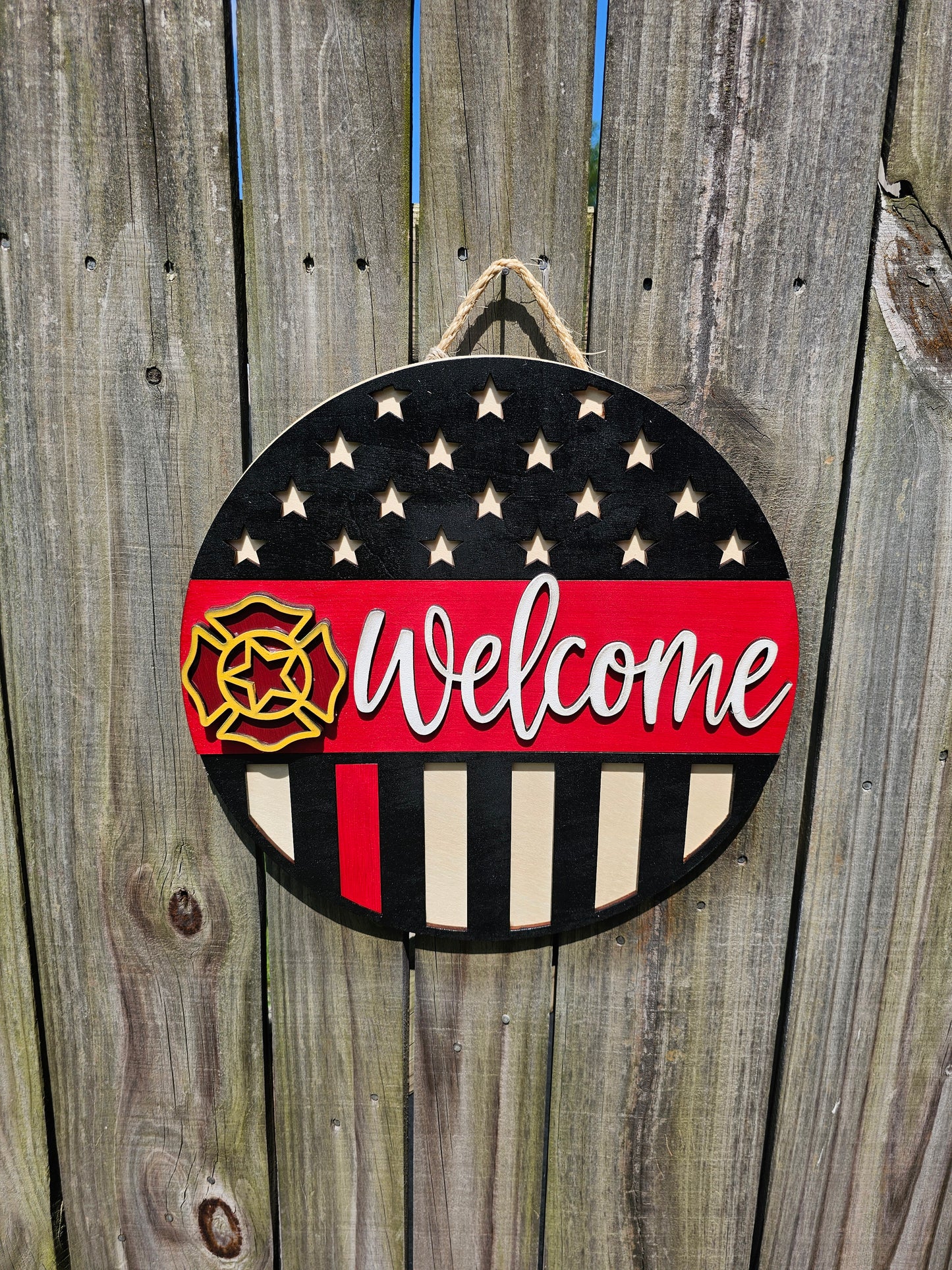 Firefighter Welcome Sign