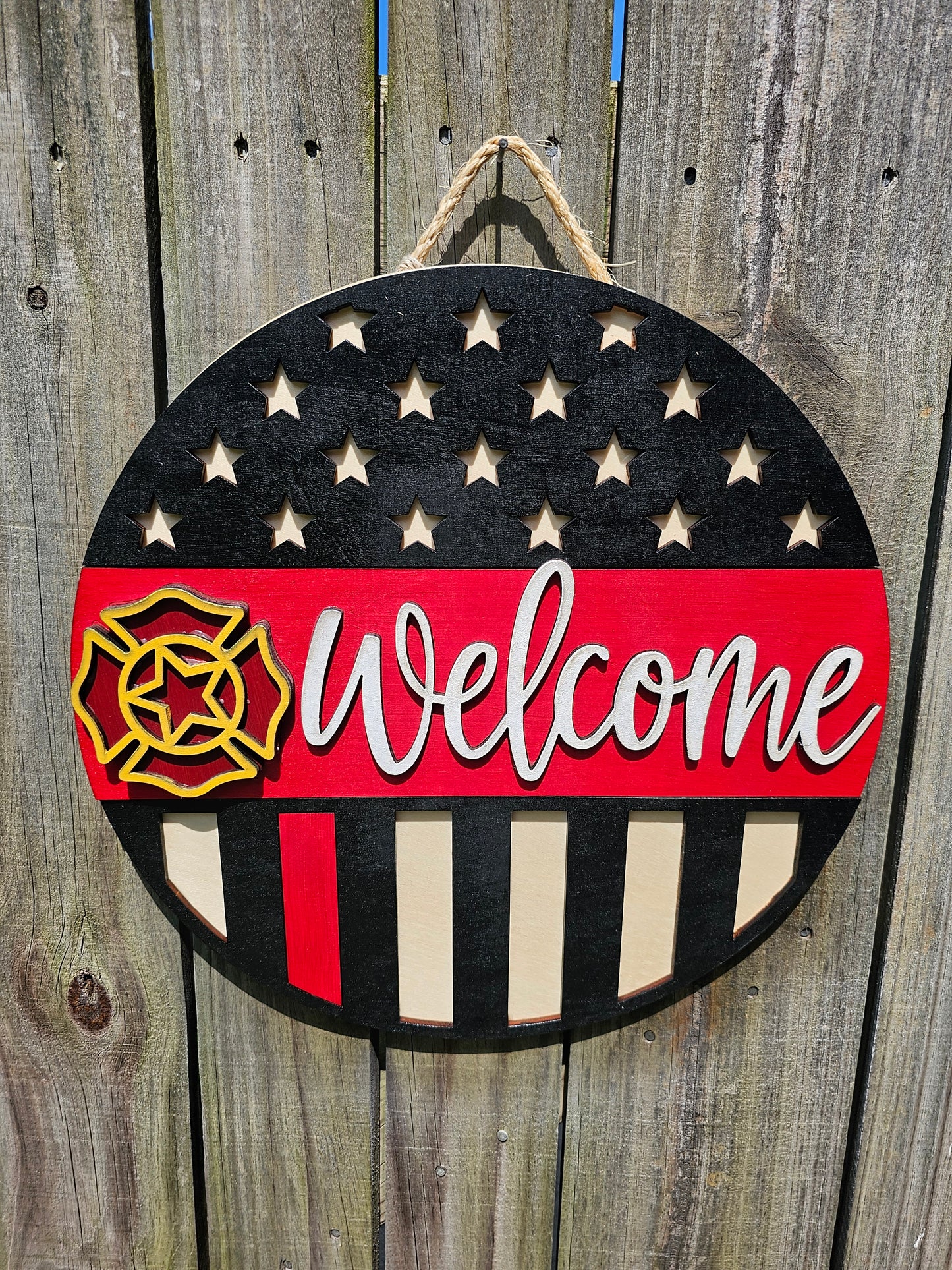 Firefighter Welcome Sign