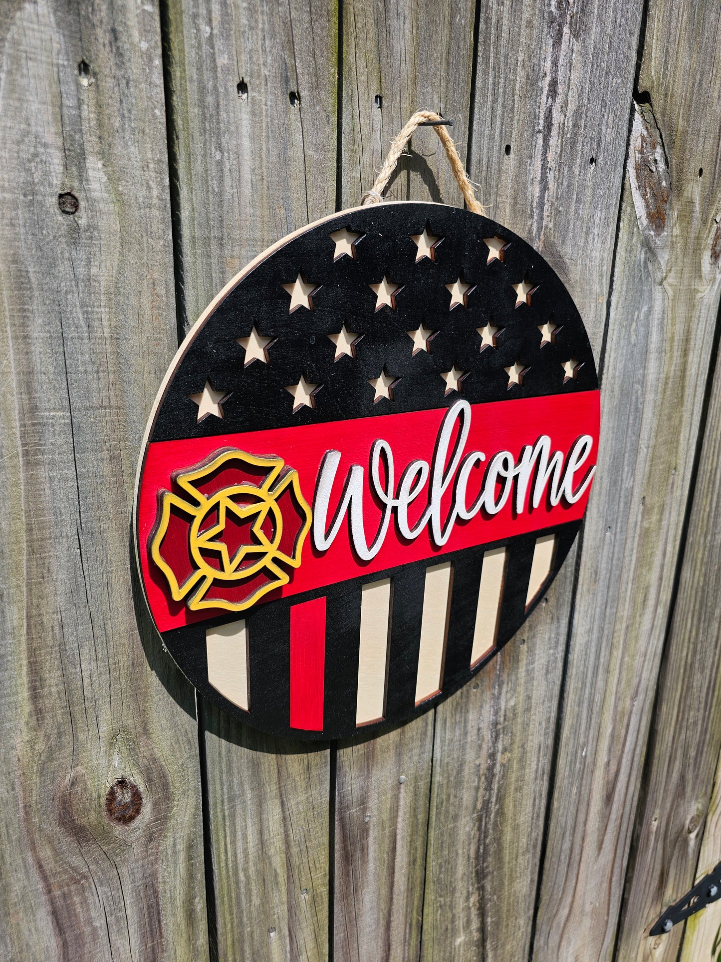 Firefighter Welcome Sign