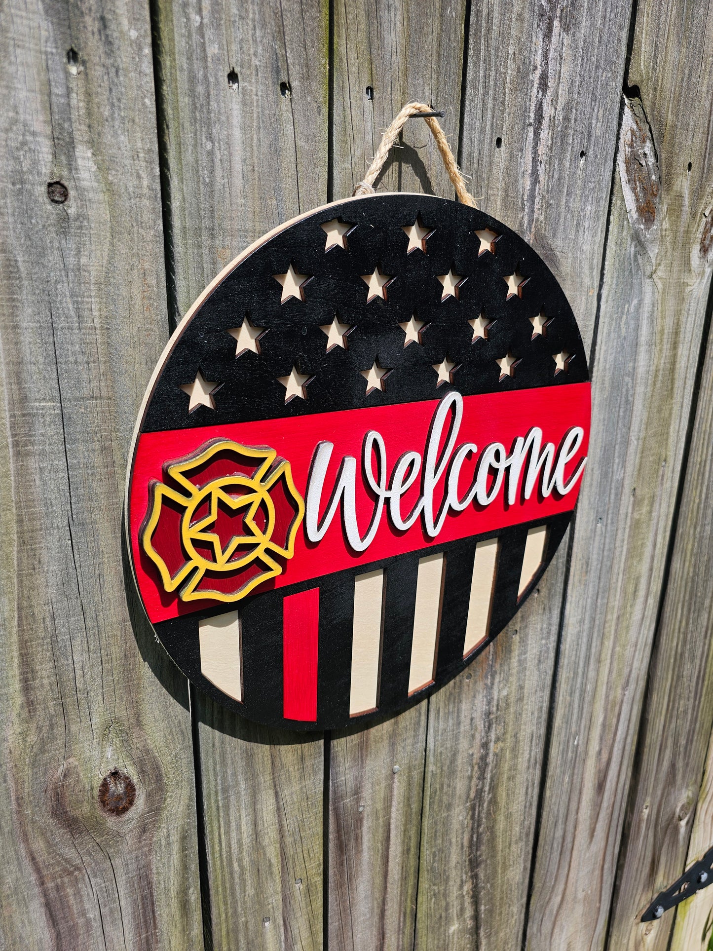 Firefighter Welcome Sign