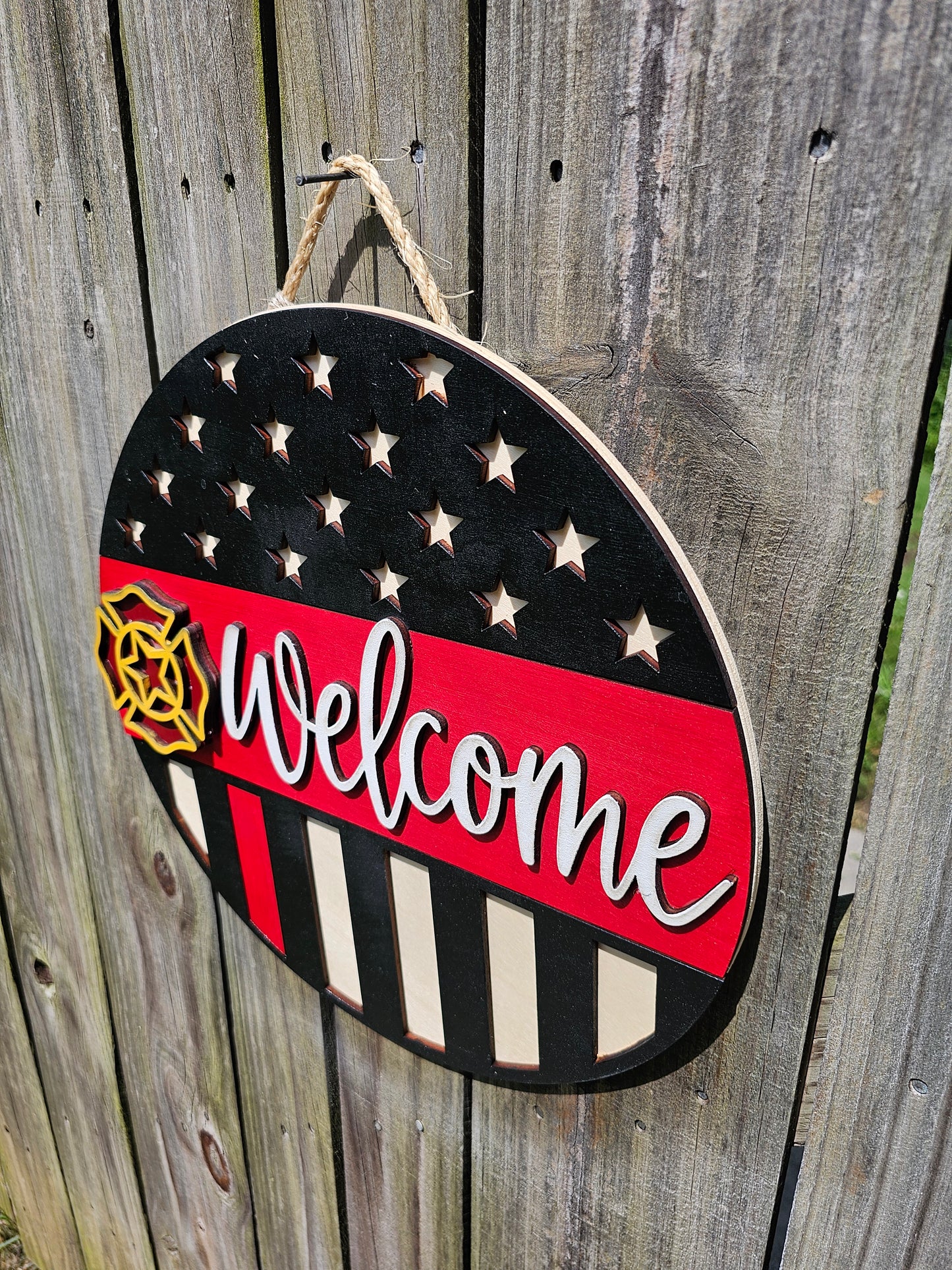 Firefighter Welcome Sign
