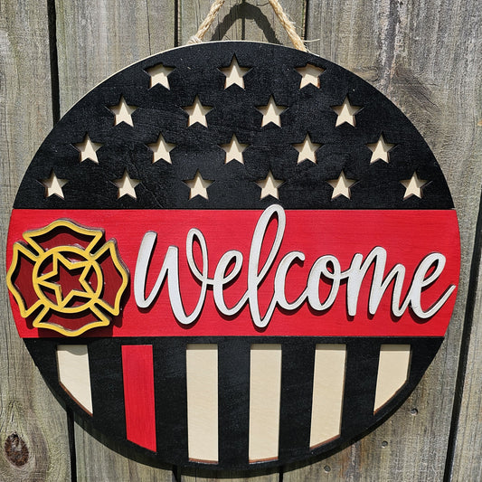 Firefighter Welcome Sign