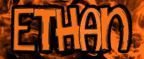 Orange and Black Flame Bag Tag Keychain