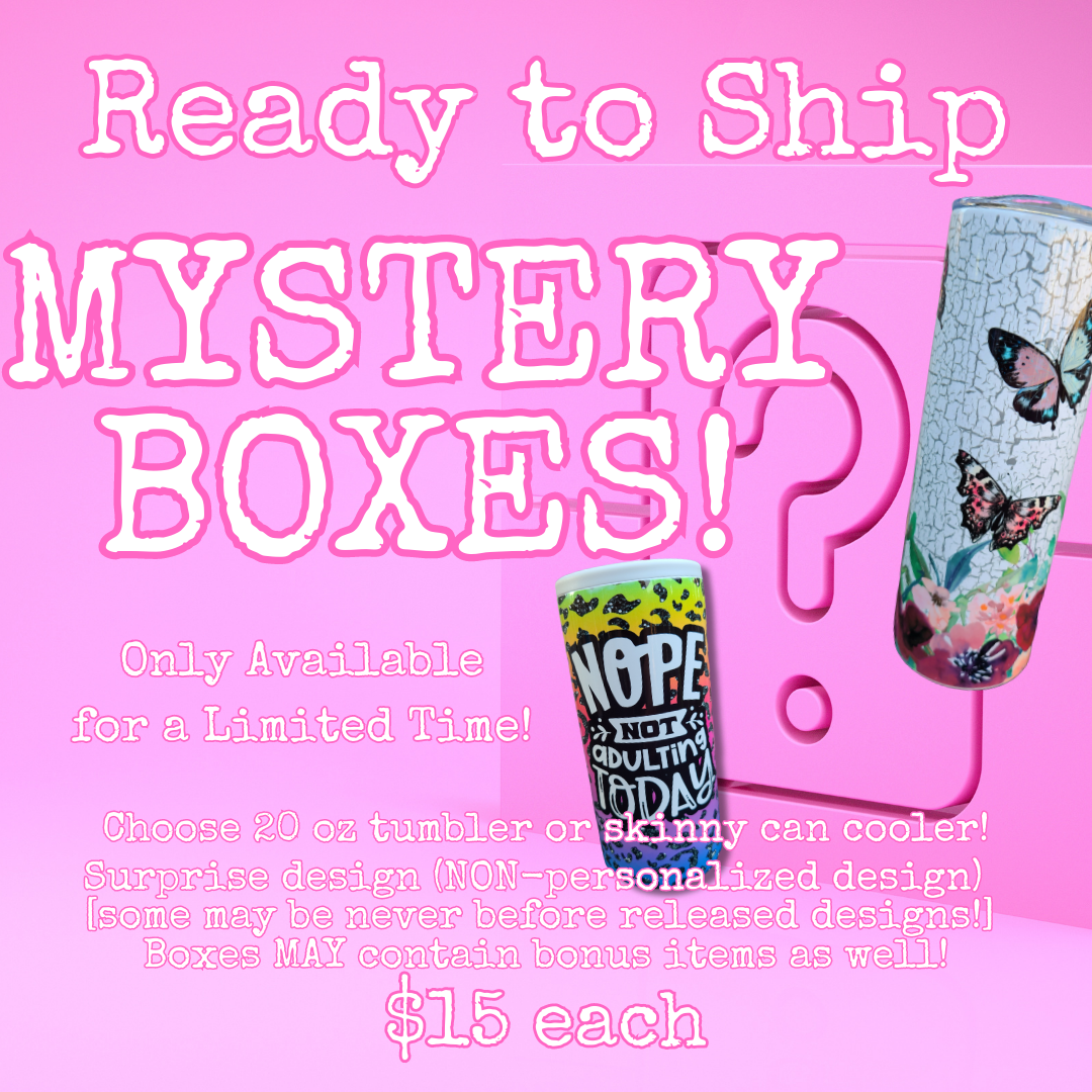 MYSTERY BOX! 20 oz Skinny Tumbler OR Skinny Can Cooler