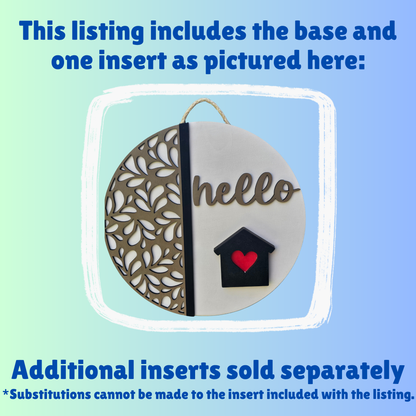 Hello Interchangeable Door Sign