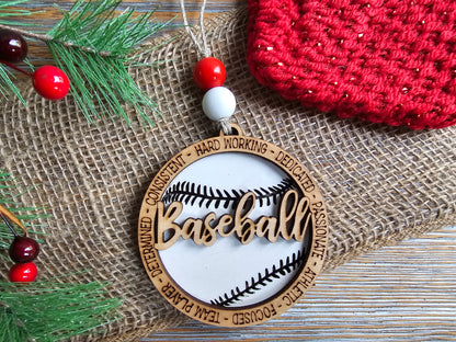 Baseball Ornament