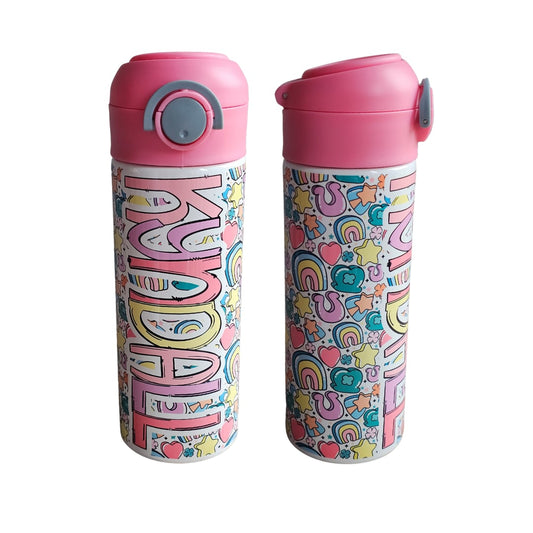 Lucky Shapes Personalized Water Bottle - 12 oz Flip Top Water Bottle with Straw