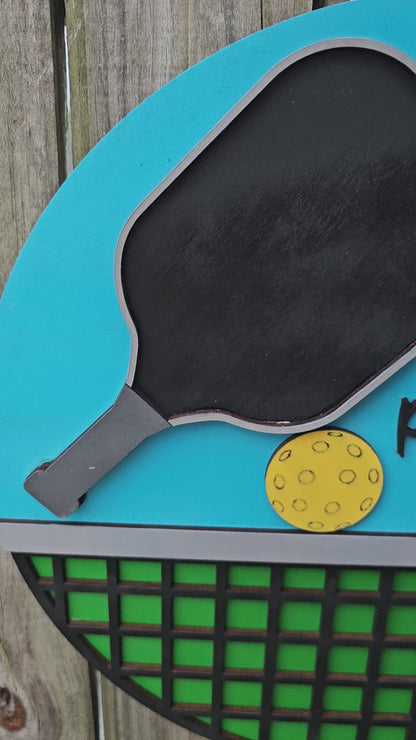 Pickleball Probably At the Court Wood Sign