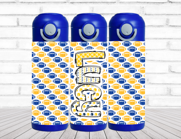 Choose Your Colors Football Personalized Water Bottle (Copy)
