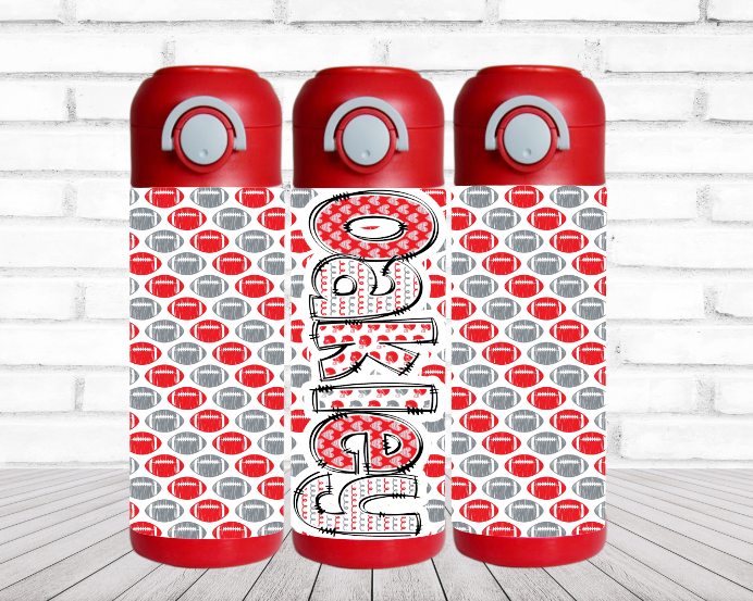 Choose Your Colors Football Personalized Water Bottle (Copy)