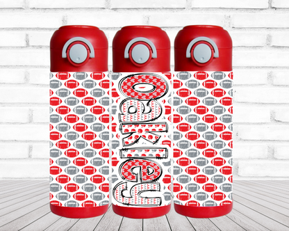 Choose Your Colors Football Personalized Water Bottle (Copy)