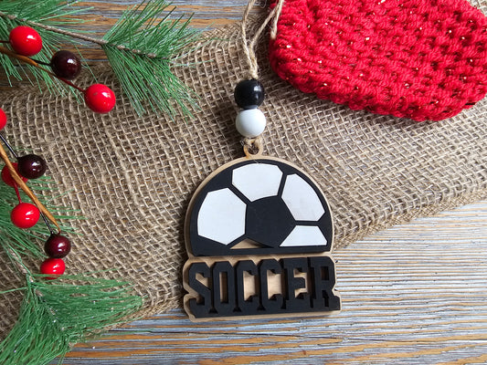 Soccer Cut Out Ornament