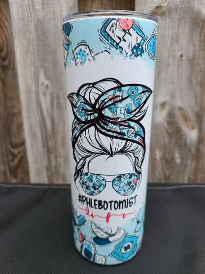 Phlebotomist Life Skinny Tumbler