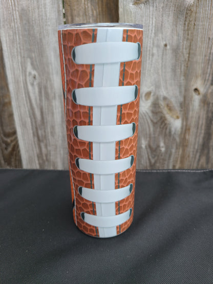 Football and Basketball 20 oz Skinny Tumbler