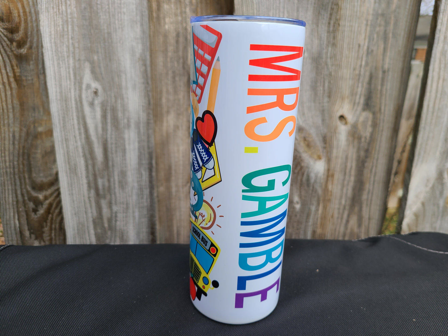 Personalized Teacher 20 oz Skinny Tumbler