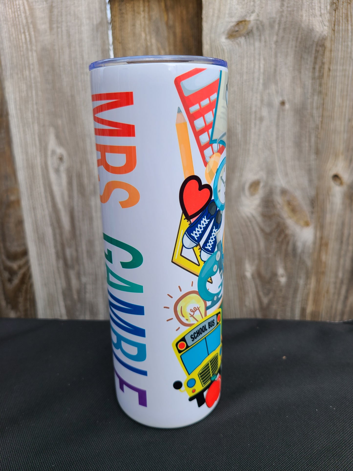 Personalized Teacher 20 oz Skinny Tumbler