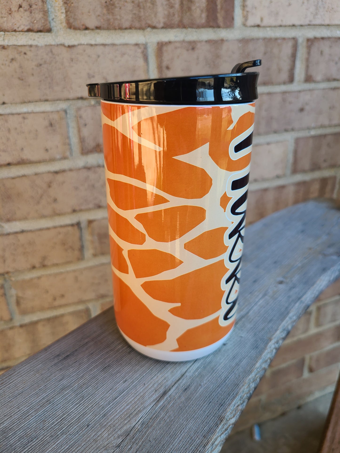 Giraffe Print Personalized 4 in 1 Can Cooler