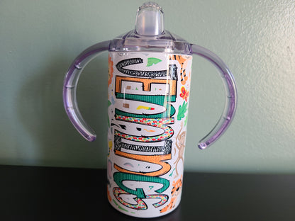 Jungle Animals Personalized Sippy Cup with Bonus Lid