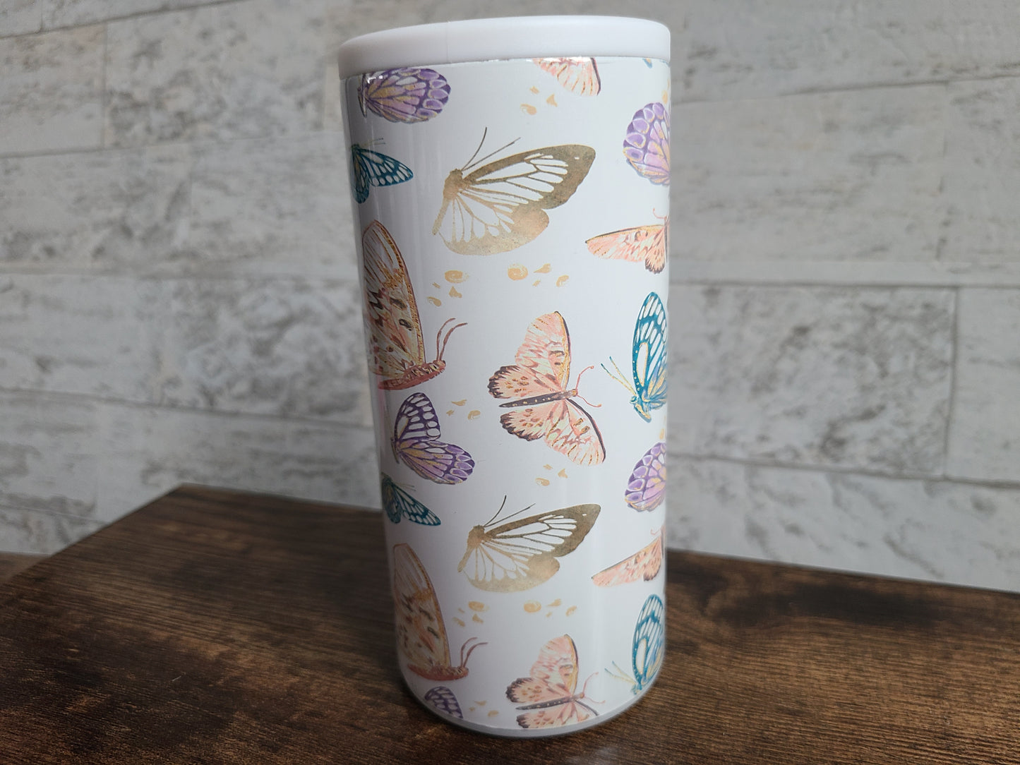 Butterfly Skinny Can Cooler