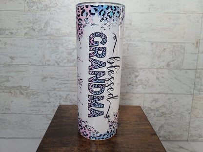 Blessed Grandma Leopard Print 20 oz Skinny Tumbler