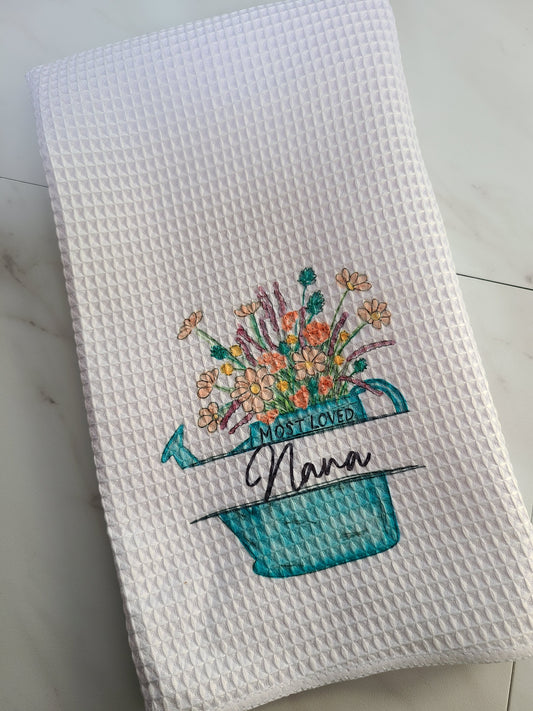 Most Loved Flower Waffle Hand Towel