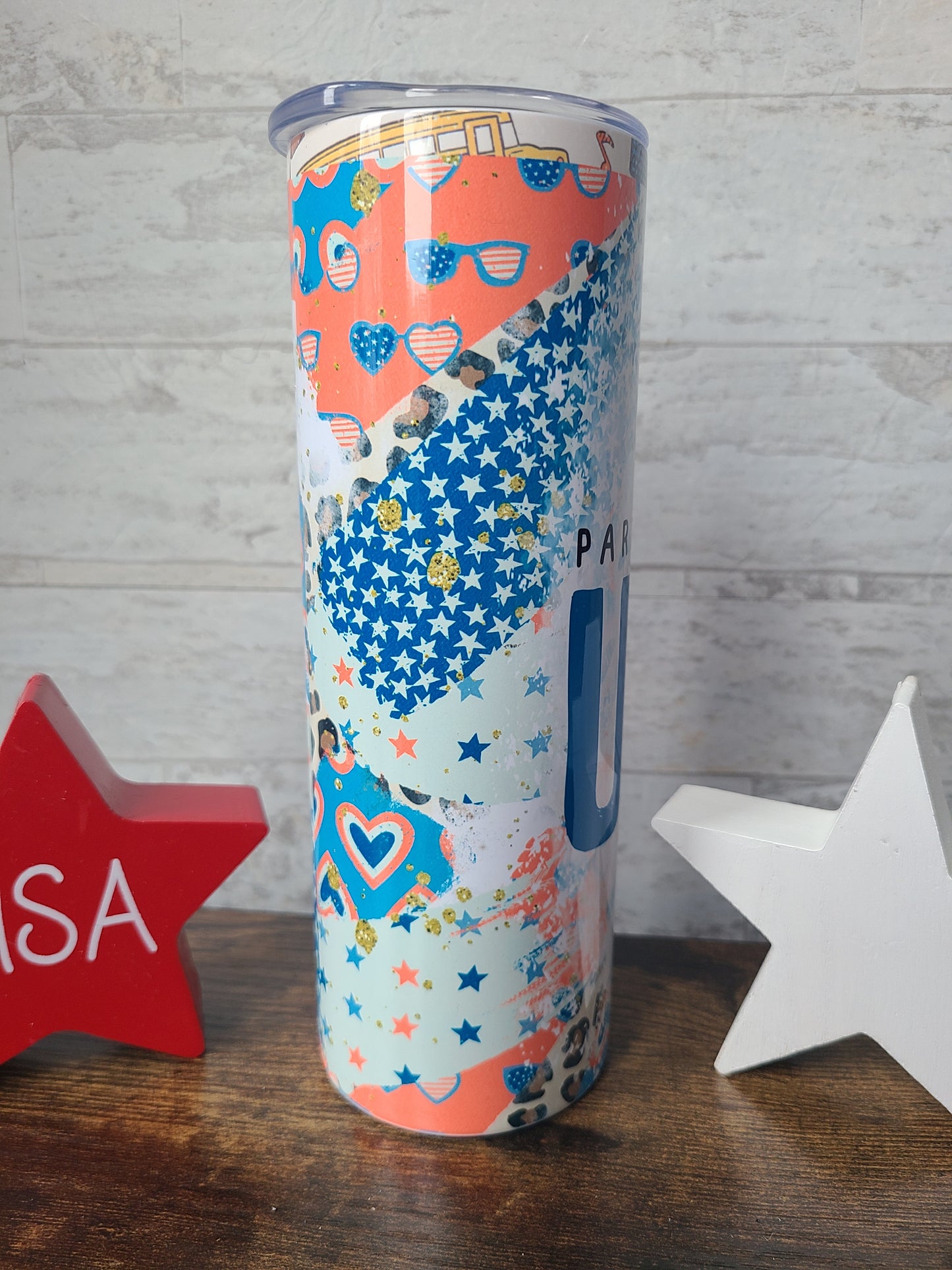 Party in the USA 20 oz Skinny Tumbler