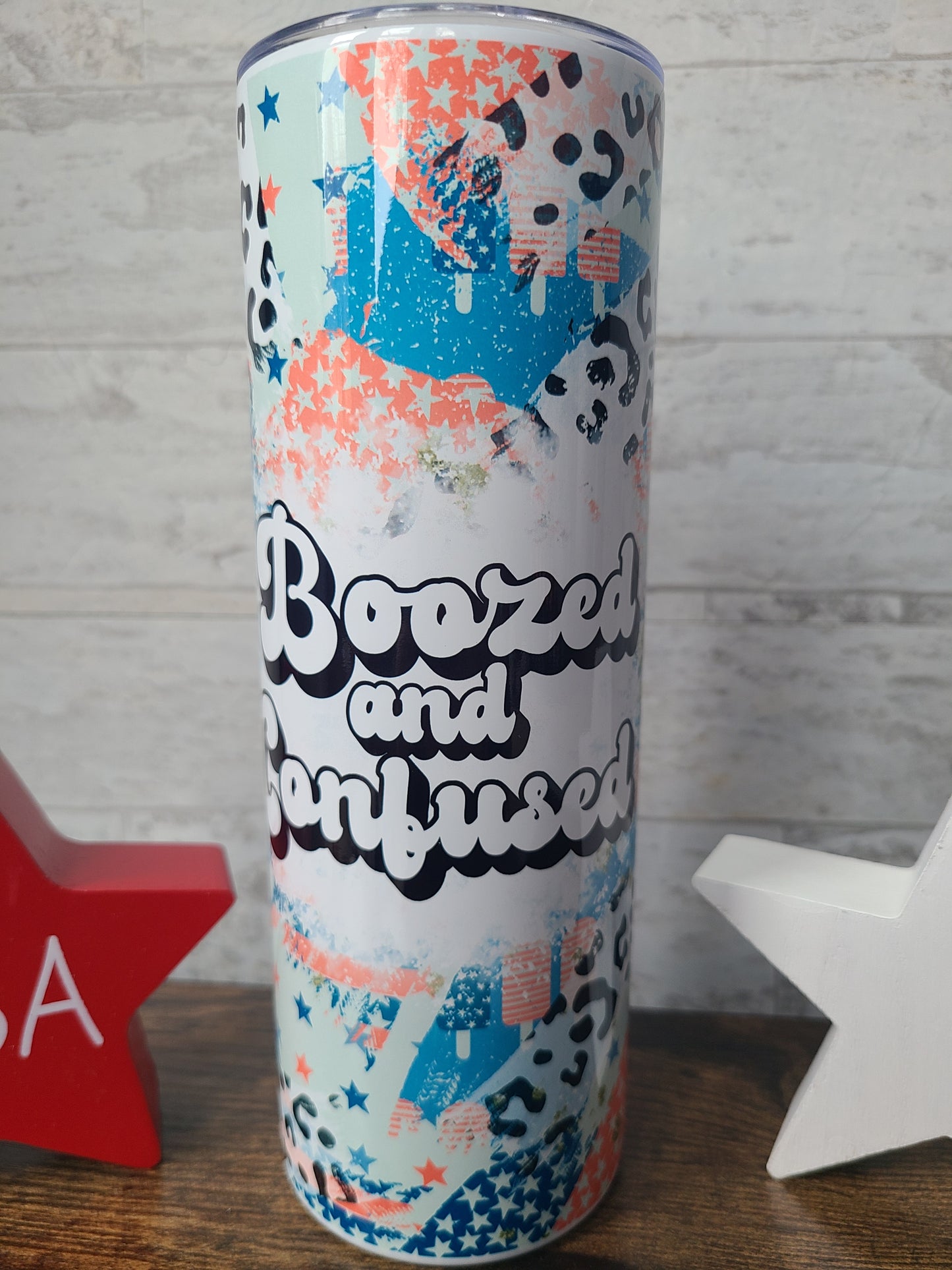 Boozed and Confused 20 oz Skinny Tumbler