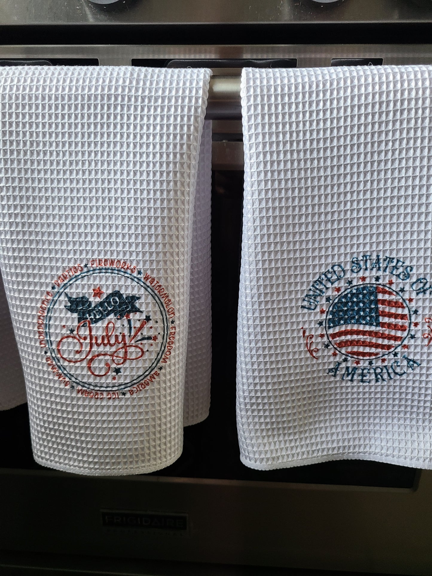 USA Themed Waffle Hand Towel