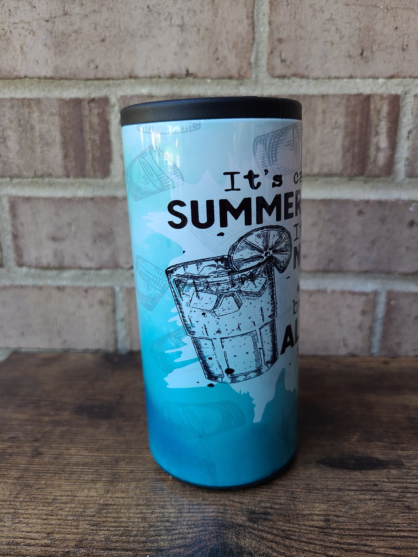 Summer Water with Alcohol Skinny Can Cooler