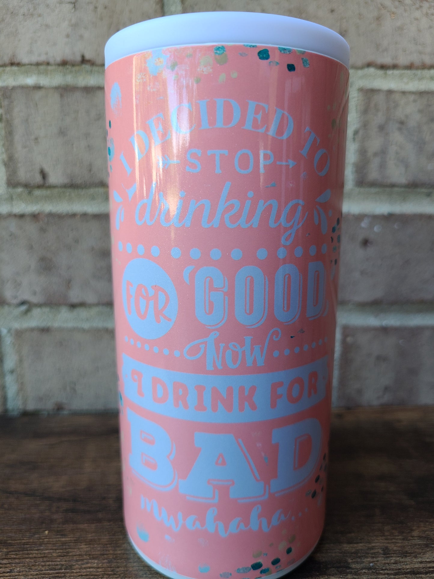 Giving Up Drinking Skinny Can Cooler