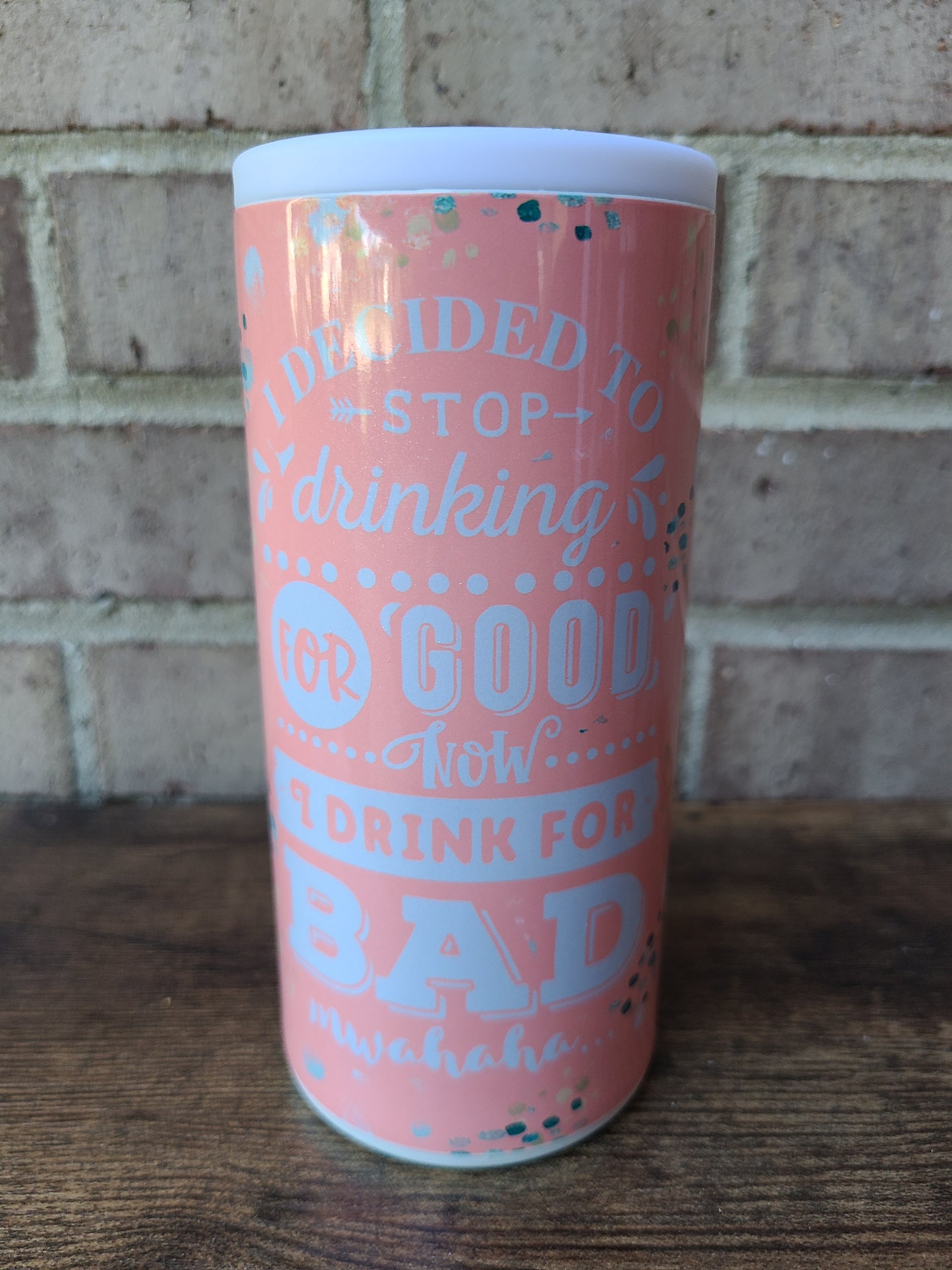 Giving Up Drinking Skinny Can Cooler