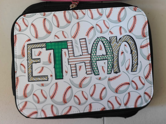 Baseball Personalized Lunch Bag