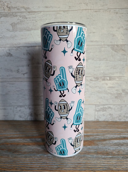 Football Fan Skinny Tumbler
