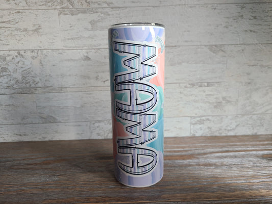 Pastel Pumpkins Personalized Skinny Tumbler