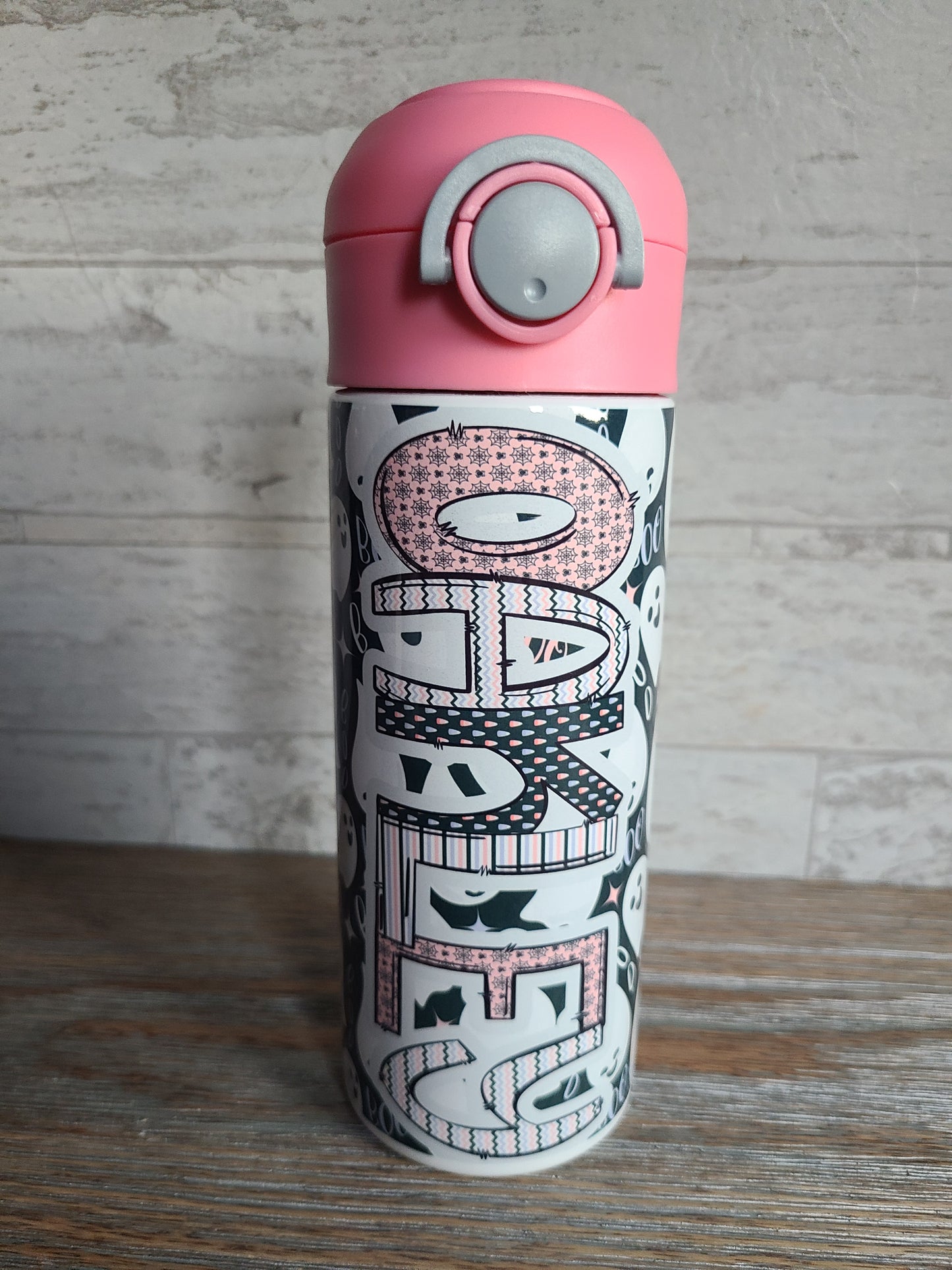 Friendly Ghosts Flip Top Water Bottle - Personalized