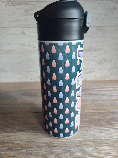 Candy Corn Flip Top Water Bottle - Personalized