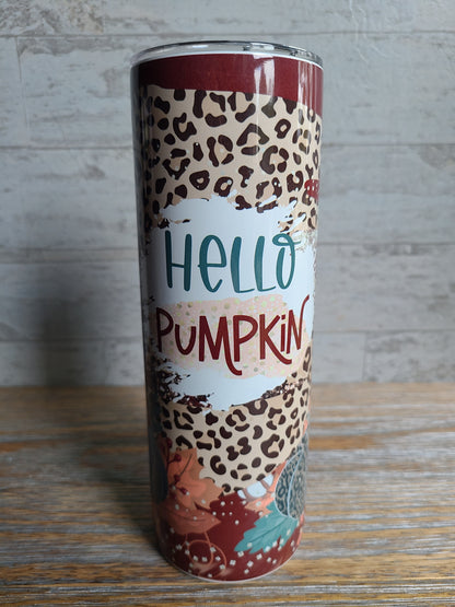 Hello Pumpkin Skinny Tumbler
