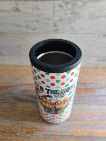 Christmas Skinny Can Cooler - It's the Most Wonderful Time for a Beer