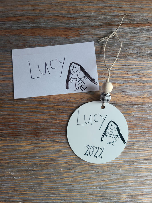 Kids Drawing Ornament