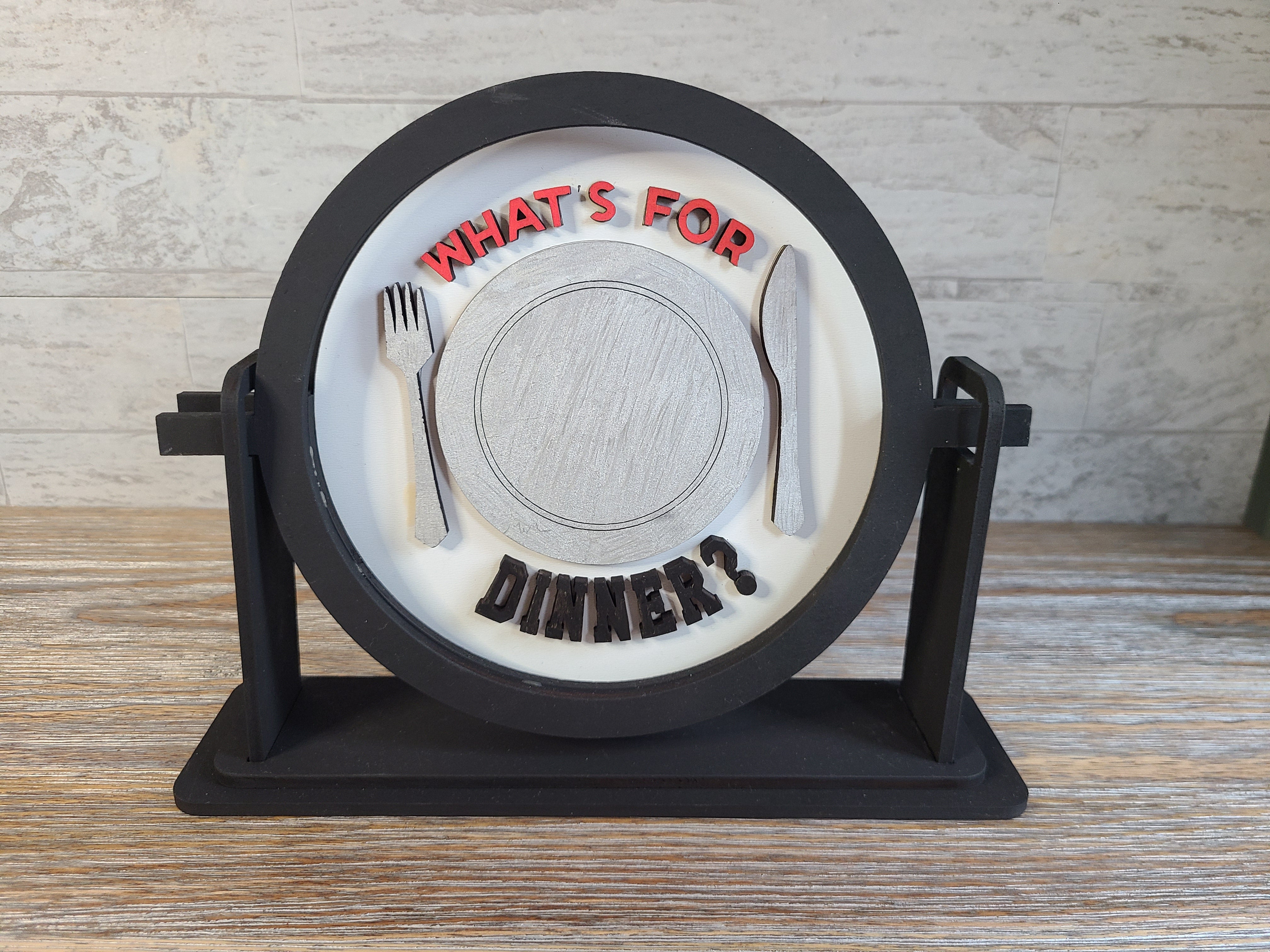 What's for Dinner Sign with or without Interchangeable Tabletop Sign H ...