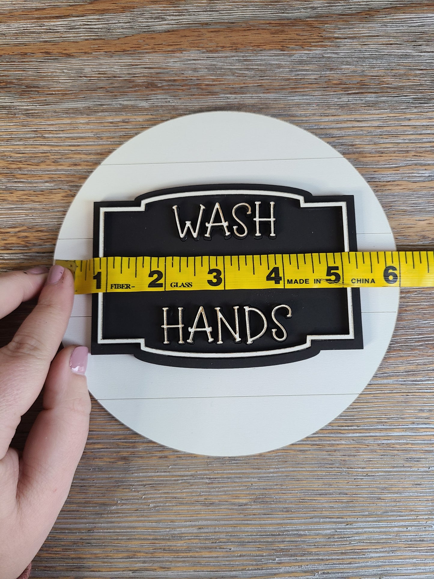 Wash Your Hands Sign with or without Interchangeable Tabletop Sign Holder