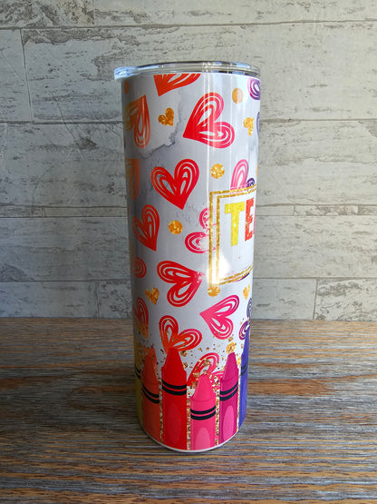 Teacher 20 oz Skinny Tumbler