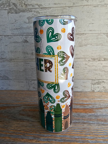 Teacher 20 oz Skinny Tumbler