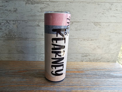 Personalized Teacher Pencil 20 oz Skinny Tumbler