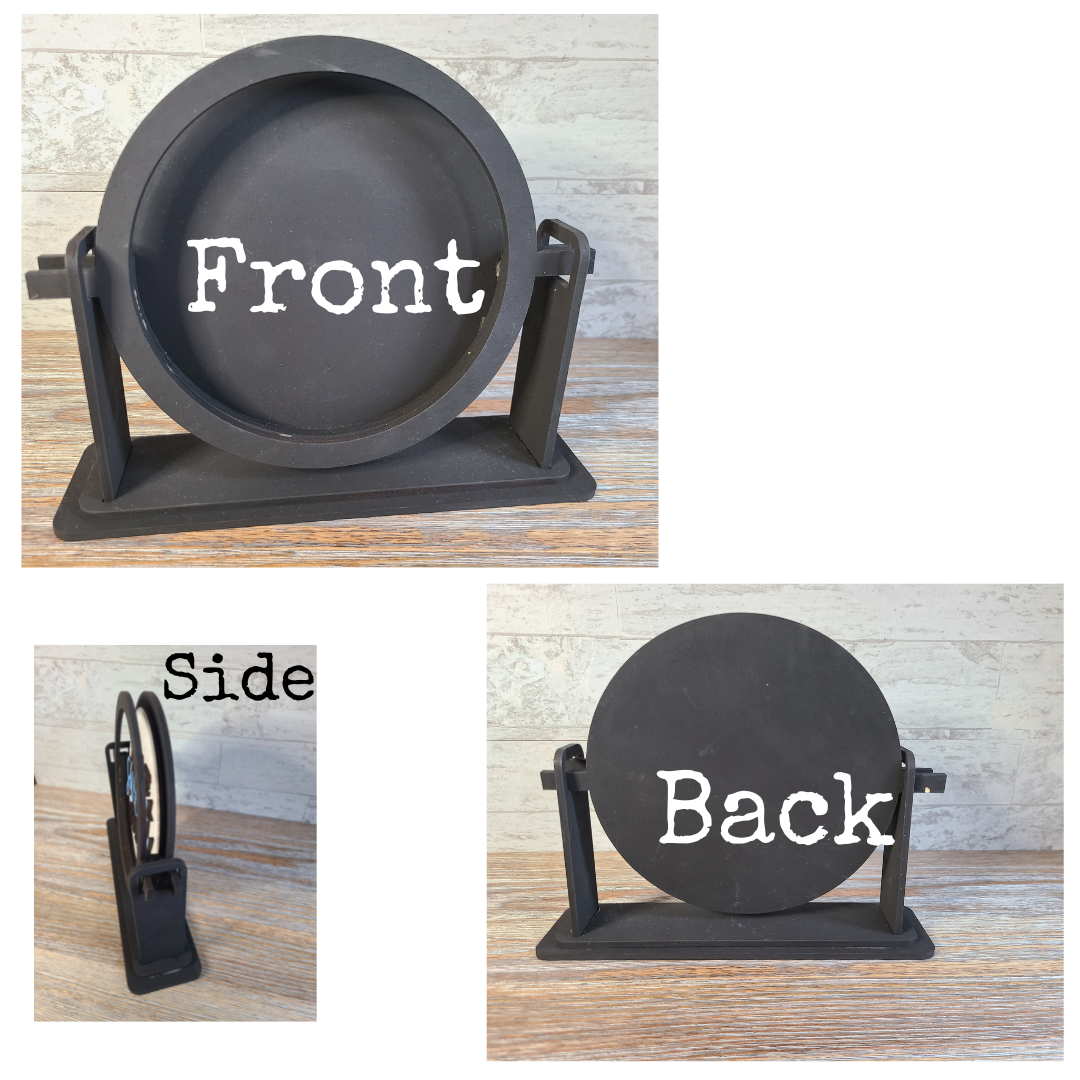 Party of # Sign with or without Interchangeable Tabletop Sign Holder